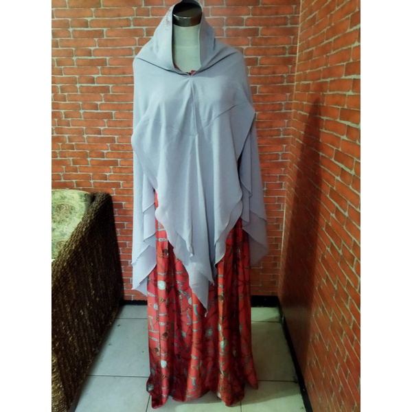 jual set syari by NK MUSLIMAH ld 110-118 pb 140