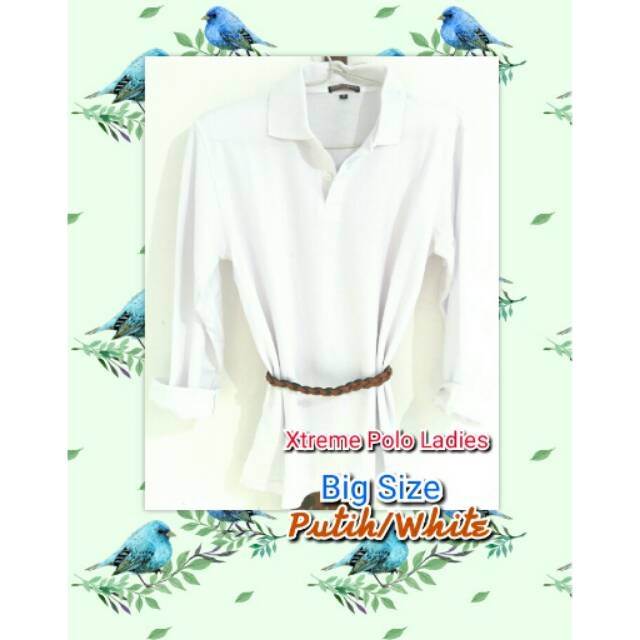 Kaos Polo Shirt Size Besar Untuk Wanita Bahan Pique Cotton Lacoste