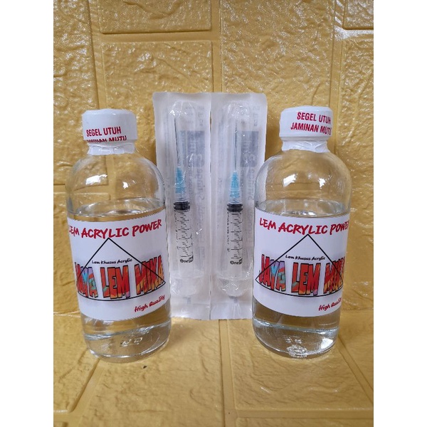 

Baru Lem Akrilik/Acrylic 250 Ml+Suntikan