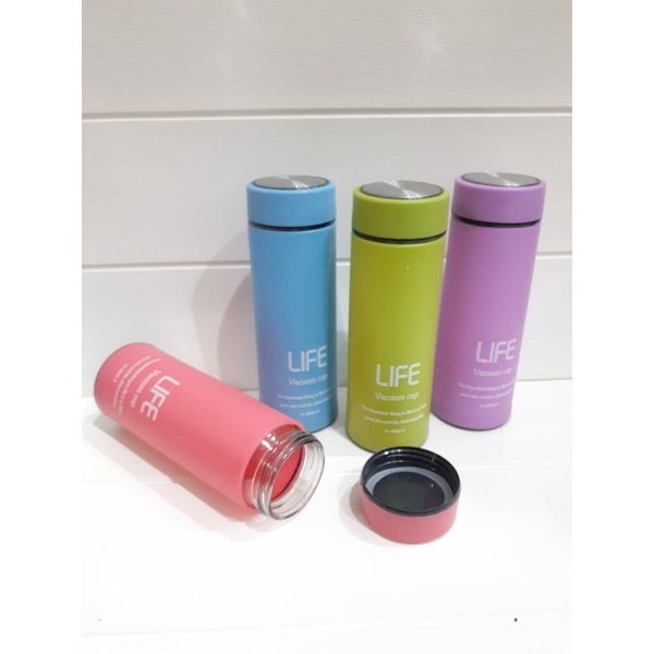 BOTOL MINUM KACA LIFE 380 ML