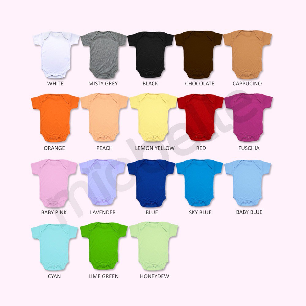 Jumper Bayi Bodysuit Bayi Pakaian Bayi Baju Kaos Atasan Fashion Bayi Polos Katun 0-6 bulan