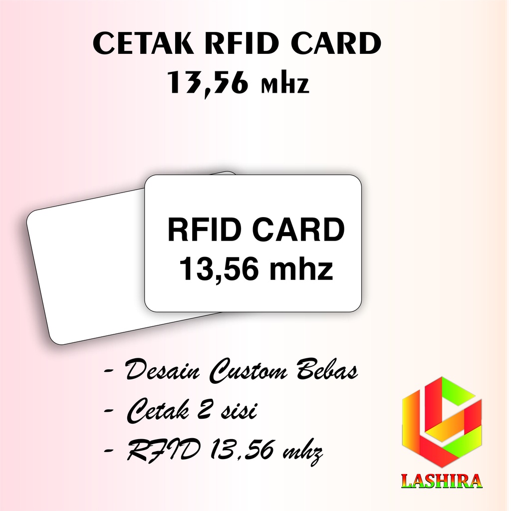 Cetak RFID 13.56 mhz Read Only print kartu RFID 13,56mhz custom pvc id card