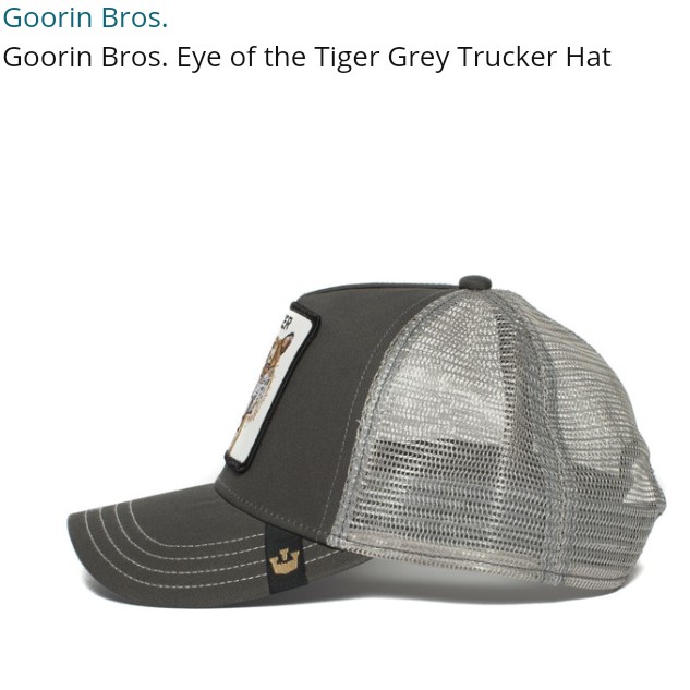 grey trucker hat