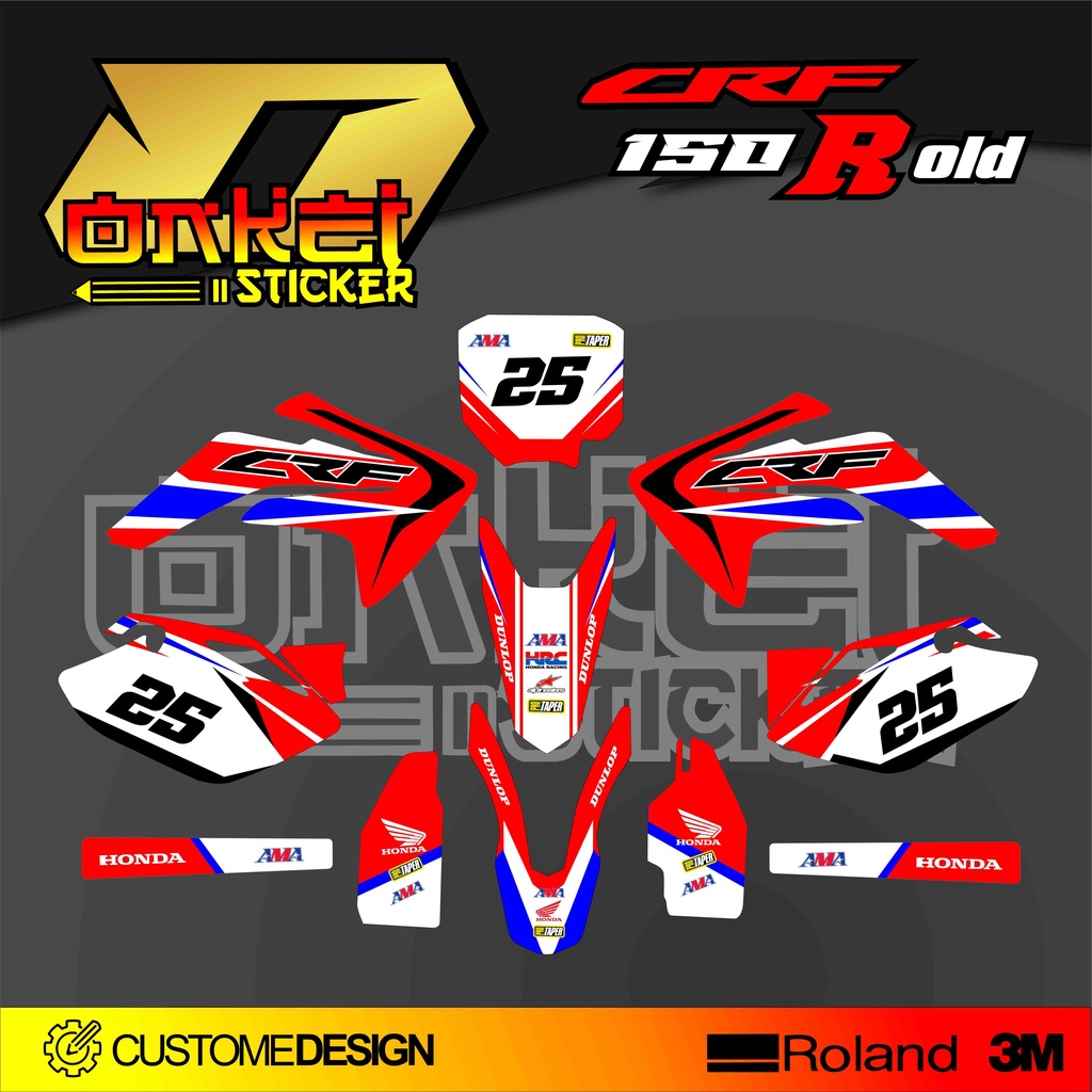 DECAL STICKER CRF 150 R OLD MR
