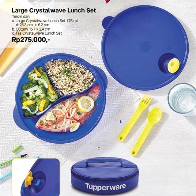 Large Crystalwave Lunch Set
