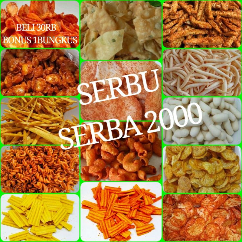  CEMILAN  SNACK SERBA 2000RB 50g TERMURAH MAKANAN RINGAN  