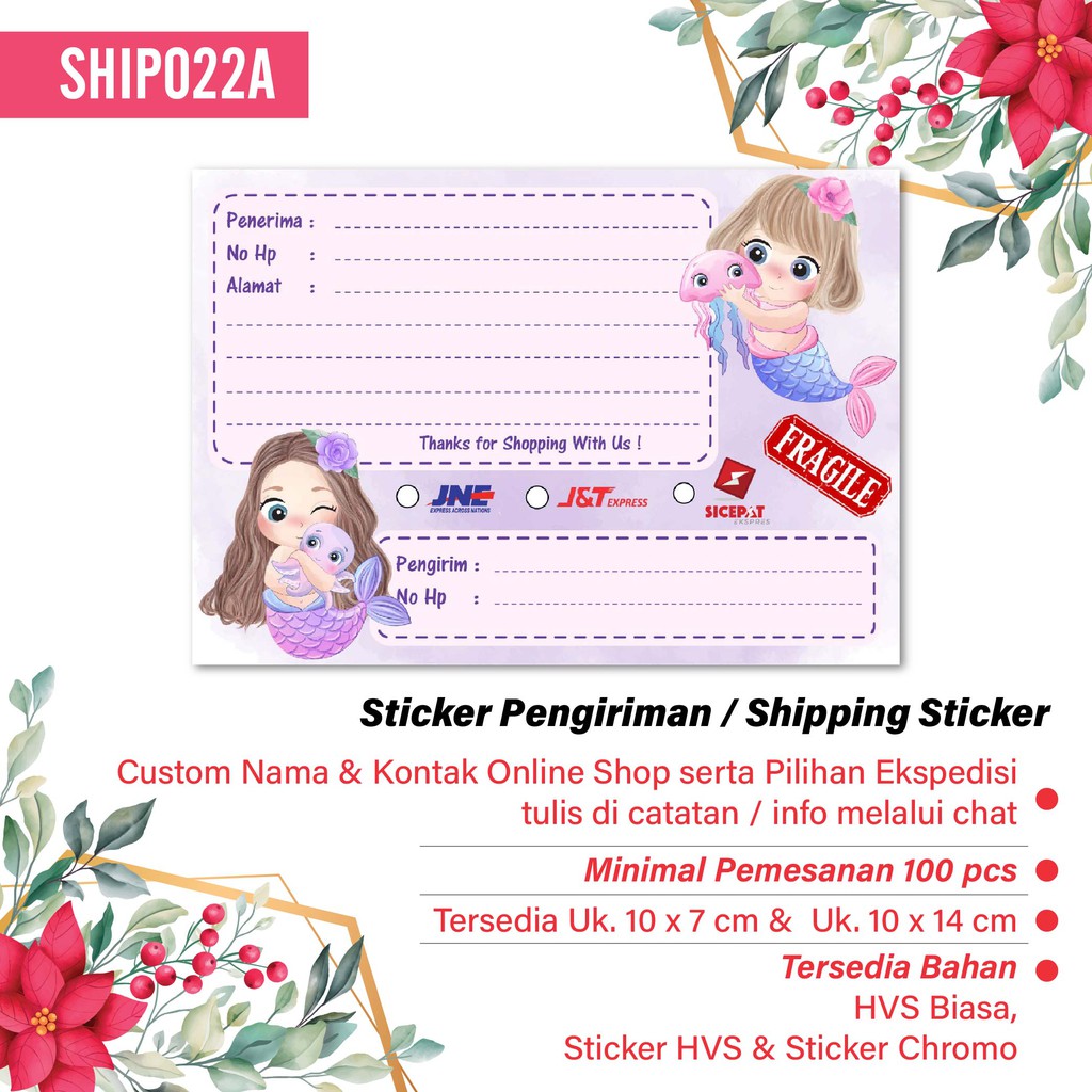 

Hanabi Shipping Sticker isi 16 pcs Stiker Label Pengiriman Kode Ship022A