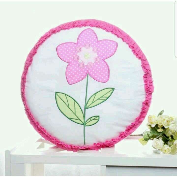 Korean Bun Pillow (Flower) - Bantal Sofa