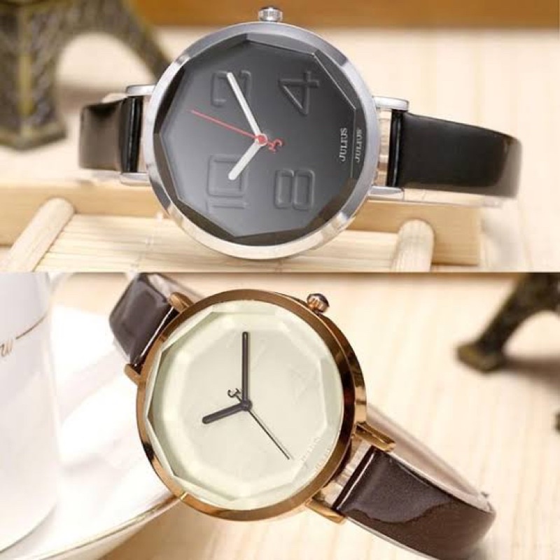JULIUS JA-534 Jam Tangan Original Wanita Korea Bulat