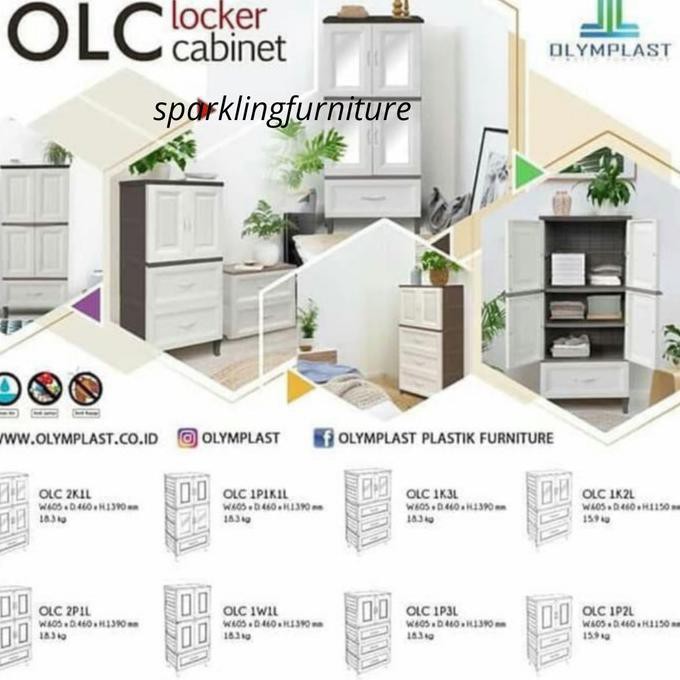 Populer] Lemari Plastik Olymplast 1W1L