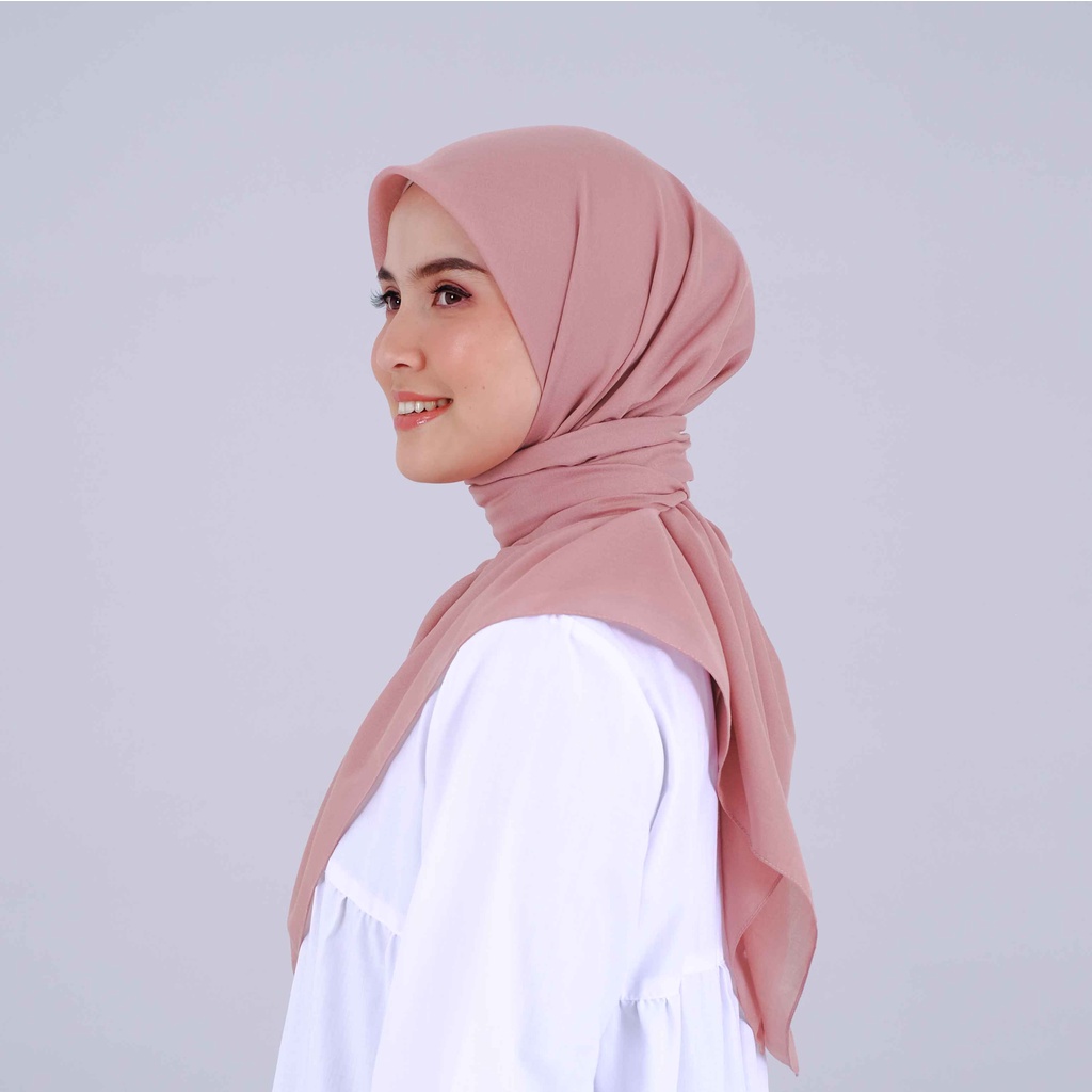 HIJAB POLOS LIZA DEENAY PEACH PEARL/PEACH ORIGINAL TERBARU-JILBAB WANITA CANTIK-KERUDUNG ORI
