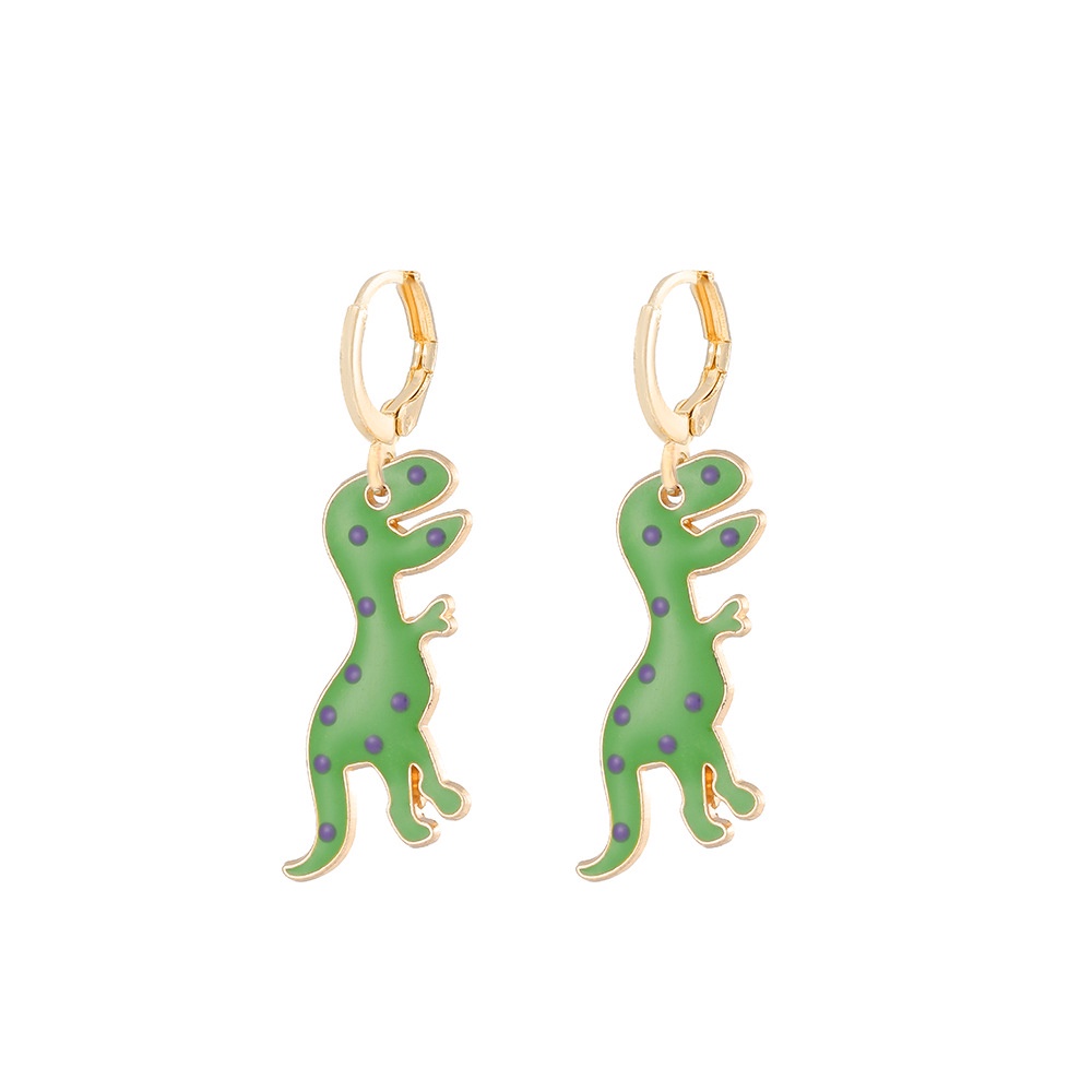 Anting Desain Kartun Dinosaurus Bahan alloy