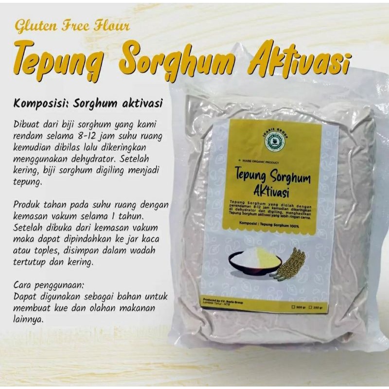 

500gr tepung sorgum/ tepung sorghum aktivasi