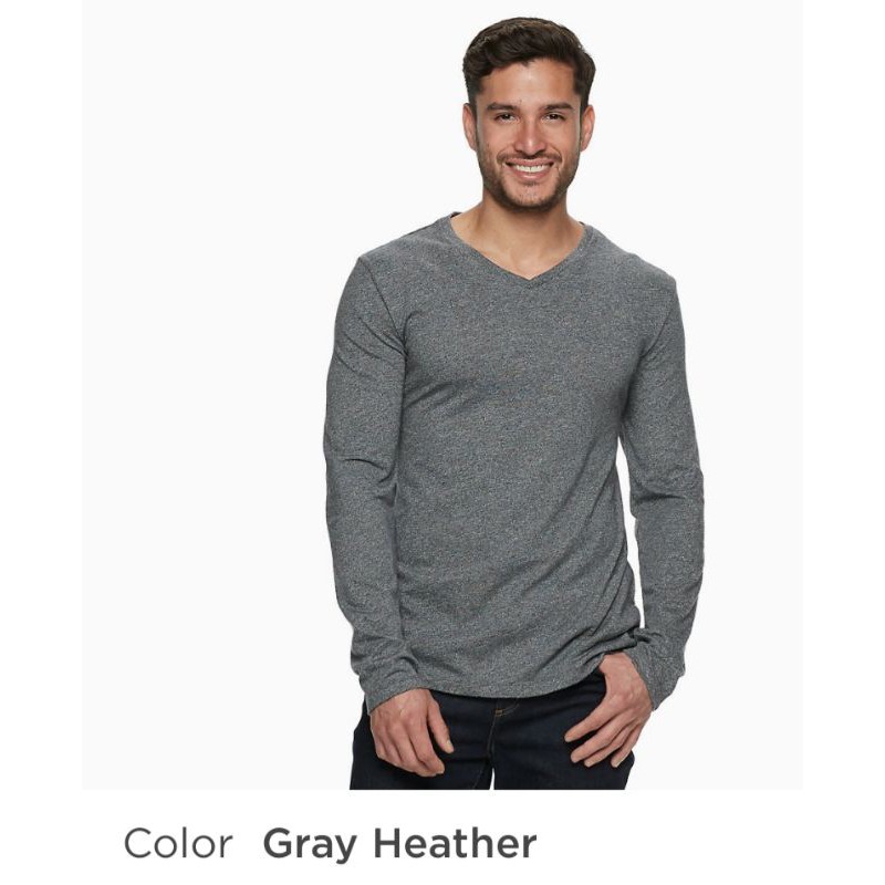 Kaos pria branded original Marc Antony Slim Fit V Neck