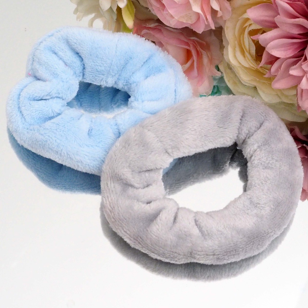 Scrunchie Bulu Handuk HALUS LEMBUT SOFT Ikat Rambut Kain Kunciran Kuncir Scrunchies Korea