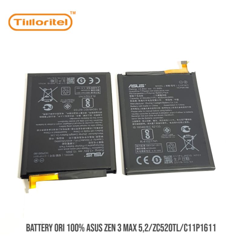 BATTERY ORI 100% ASUS ZEN3 MAX 5,2/ZC520TL/C11P1611