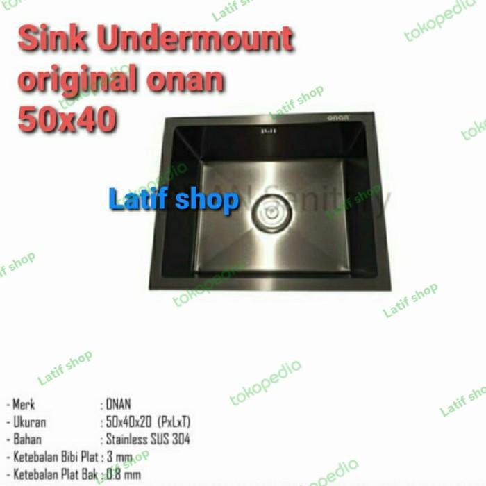 kitchen sink onan undermount 5040 Original .sink undermount hitam