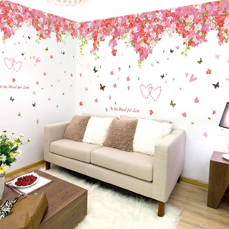 (TXXL) RELIZA WALL STICKER RENDA SAKURA BLOSSOME BUNGA RUMBAI SK2005 STIKER DINDING