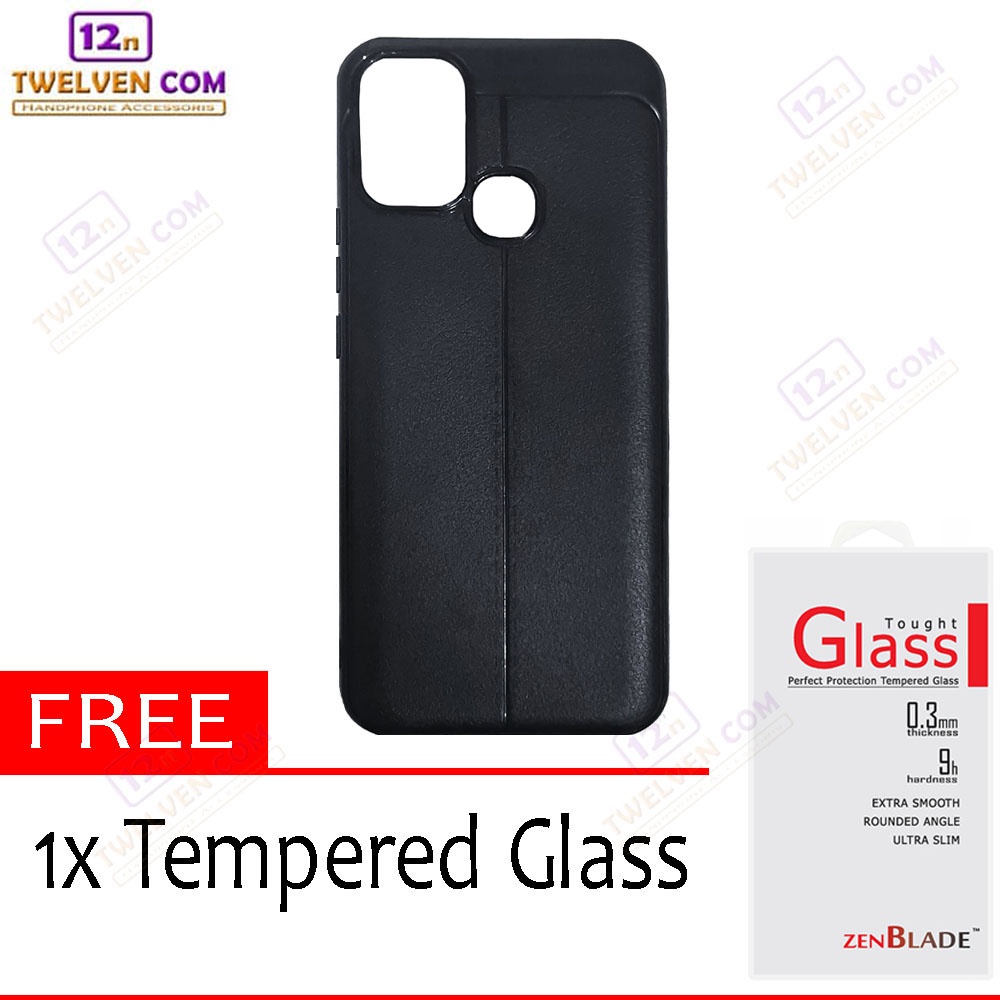 Case Auto Focus Softcase Casing for Infinix Hot 11 Play - Hitam + Free Tempered Glass
