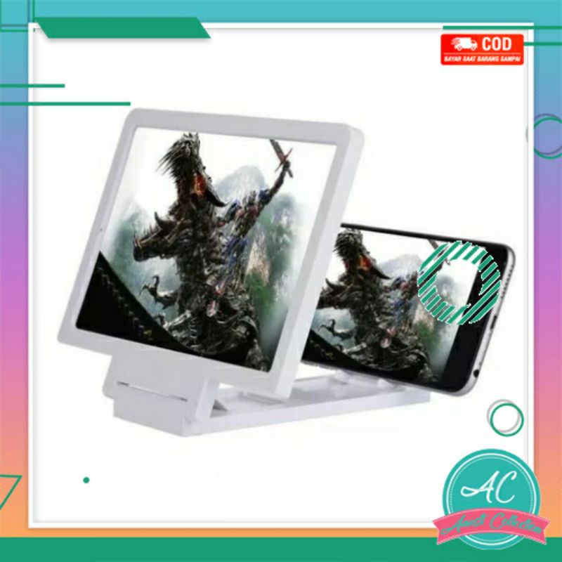 Pembesar layar hp smartphone handphone kaca nonton film video bioskop enlarge screen 3D F1