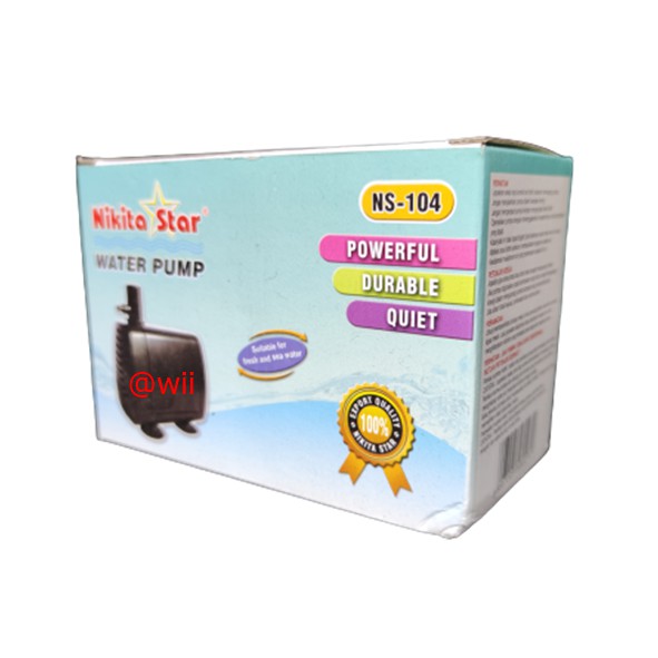 NIKITA STAR NS104 NS 104 NS-104 Pompa Air Celup Pompa Kolam Aquarium