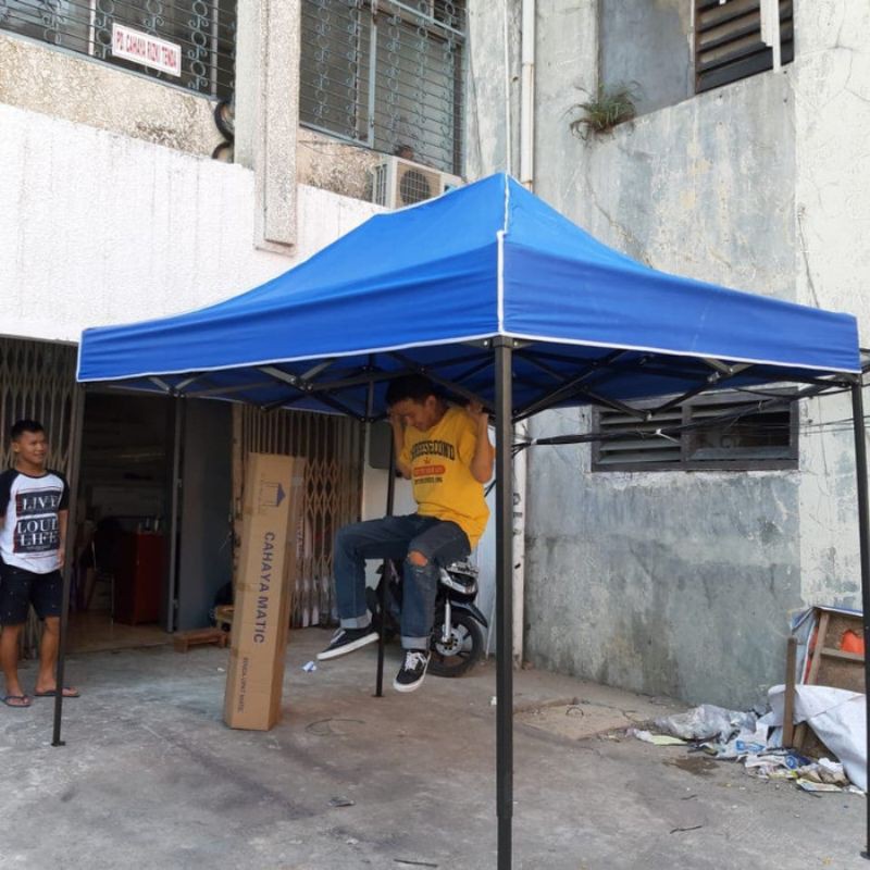 tenda lipat 2x4 besi 0,8 kuat