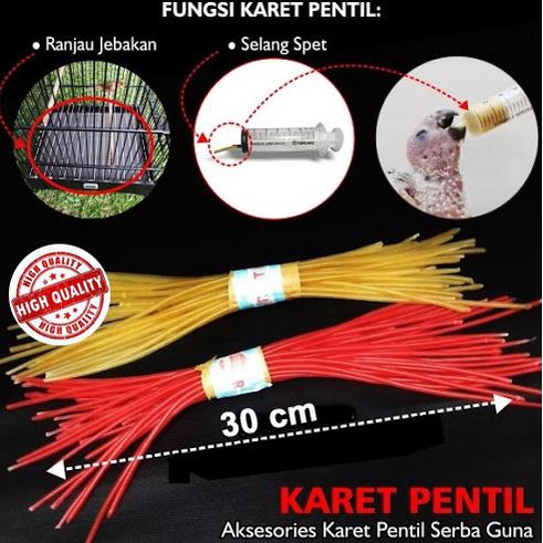 Populer] Karet Selang Spet Lolohan Burung Selang Suntik Pentil Ban Sepeda Motor