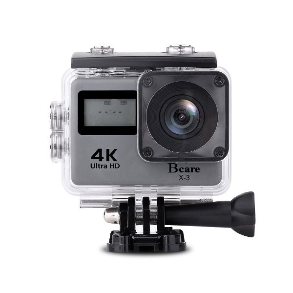 Bcare BCam X-3 Action Camera WiF 16 MP SonySensor 4K Dual Screen layar 2 GREY