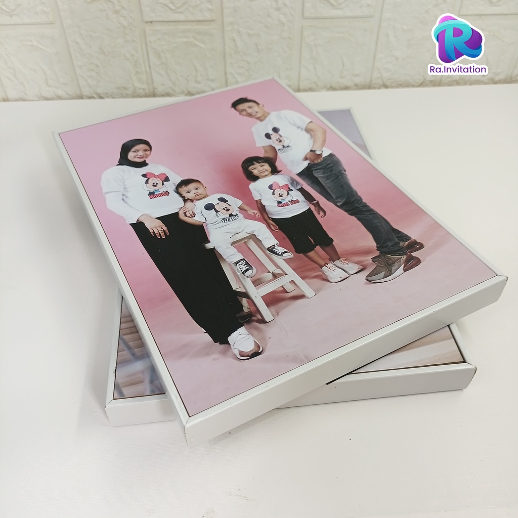 RB CETAK FOTO BINGKAI 12R 30X45 CM (LEBIH BESAR) LAMINASI FRAME FOTO BLOCK - FOTO BLOCK