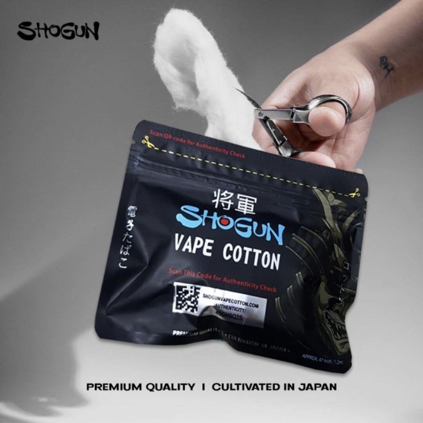 SHOGUN VAPE COTTON - KAPAS VAPE SHOGUN - SHOGUN COTTON VAPE AUTHENTIC