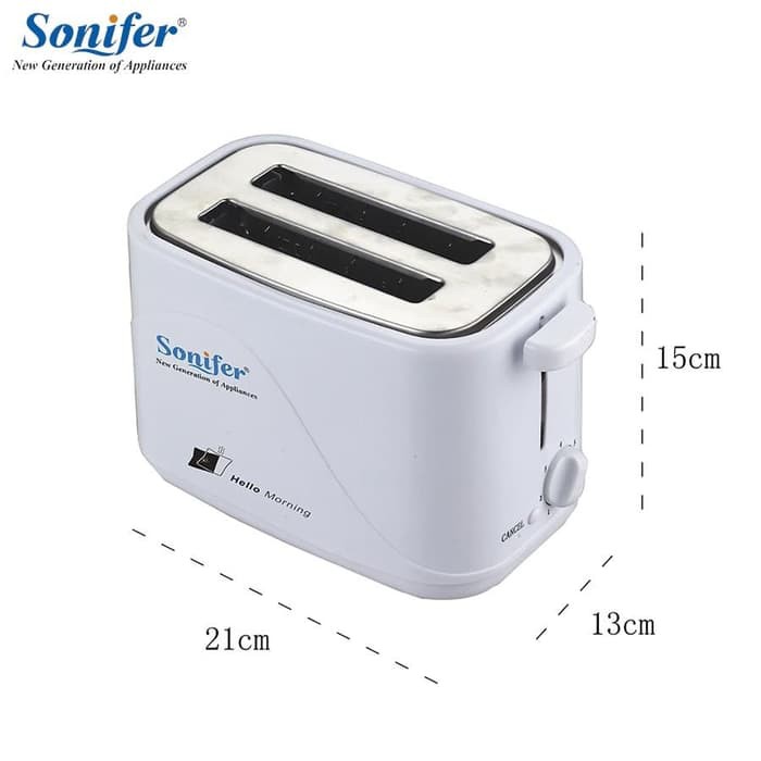 Sonifer Toaster SF-6005 Pemanggang Roti Otomatis Loncat Berkualitas