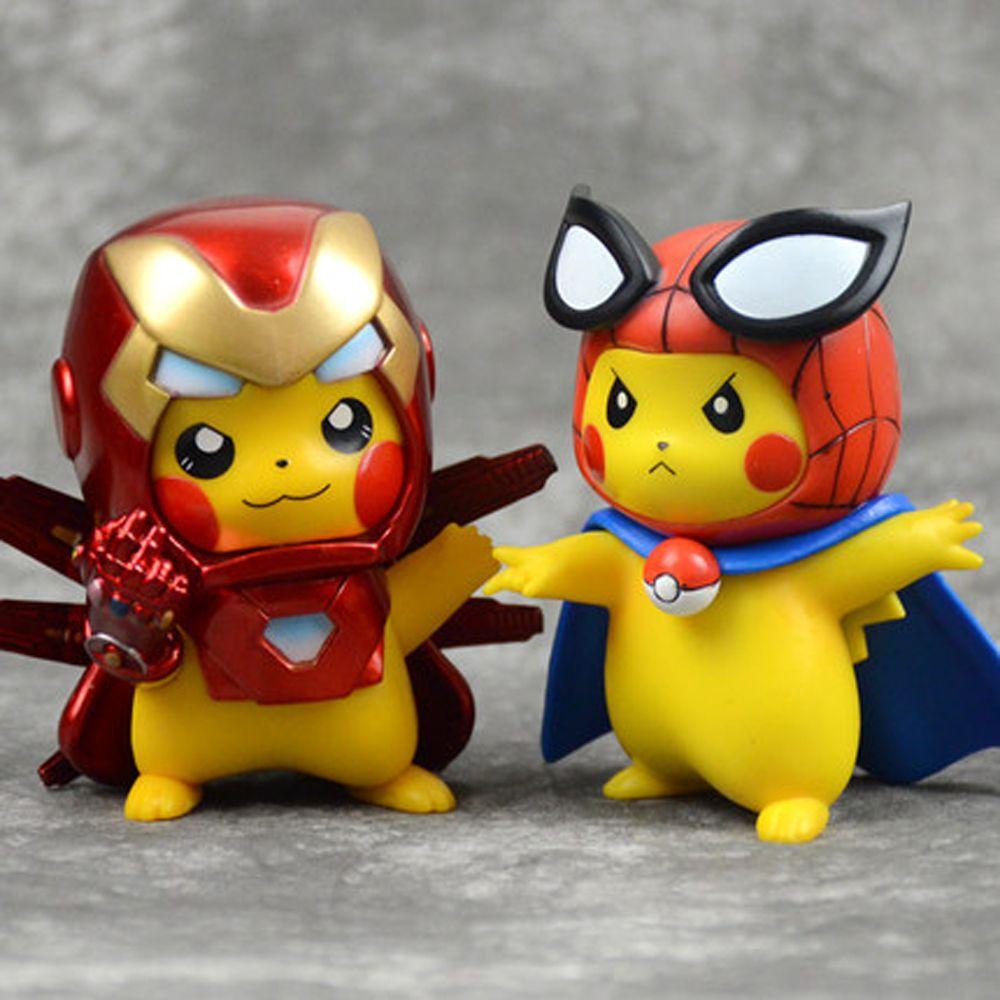 Needway Pokemon Action Figure Hadiah Anak Model Mainan Iron Man Koleksi Anak Kids Cosplay Pikachu