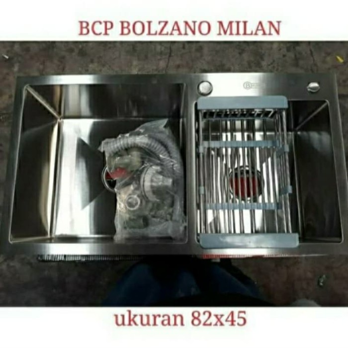 Wastafel - Kitchen Sink Bolzano 8245 / Bak Cuci Piring Stainles 2 Lobang