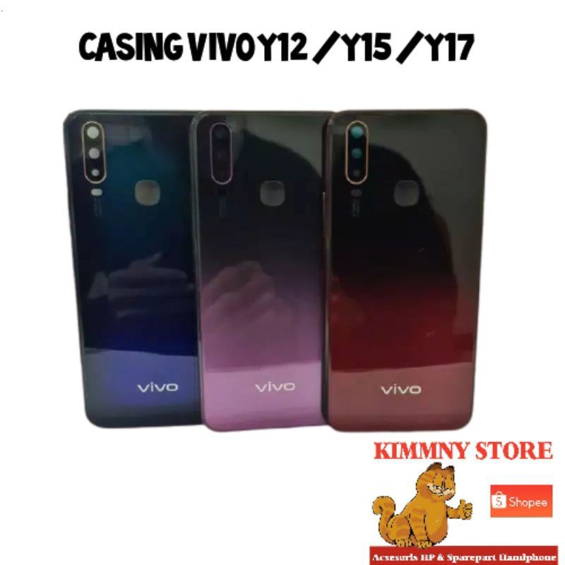CASING FULLSET BACKDOOR HOUSING VIVO Y12 Y15 Y17 ORIGINAL - KESING FULLSET