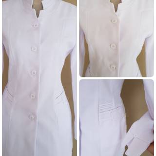 Blazer Putih Wanita, Seragam Putih Cewek, Seragam Jas 