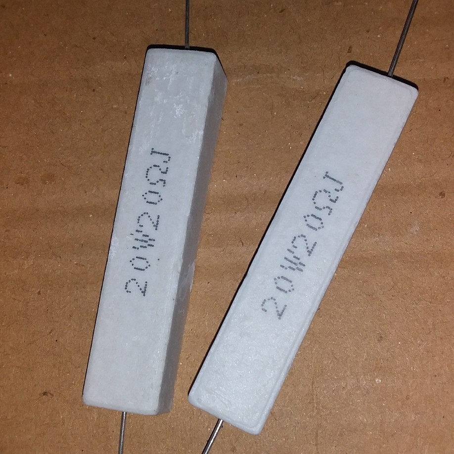 resistor kapur 20 watt 20 ohm isi 10pcs