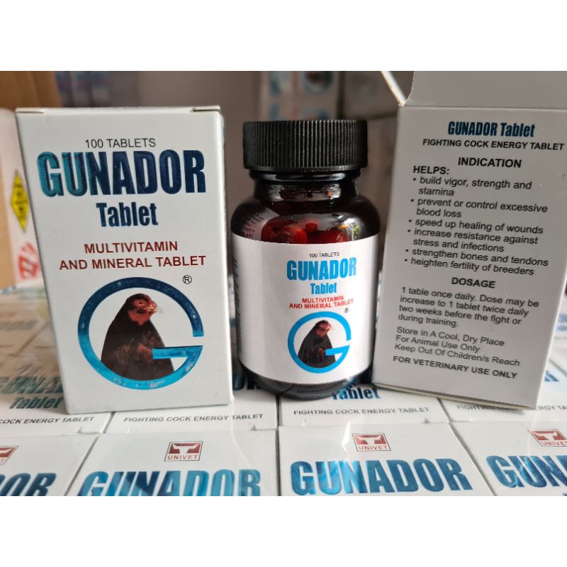 gunador 100 butir doping ayam tarung ganador tenaga nafas cegah pendarahan asli ori impor