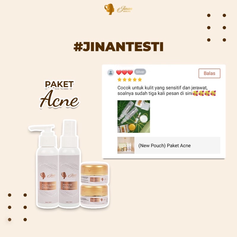 Paket Acne Jinan Skincare || Free Acne Spot Gell