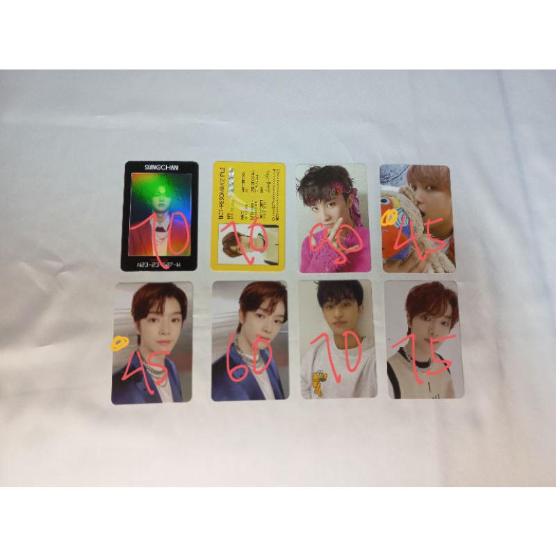 PHOTOCARD SUNGCHAN MARK HAECHAN STICKER FAVORITE OFFICIAL