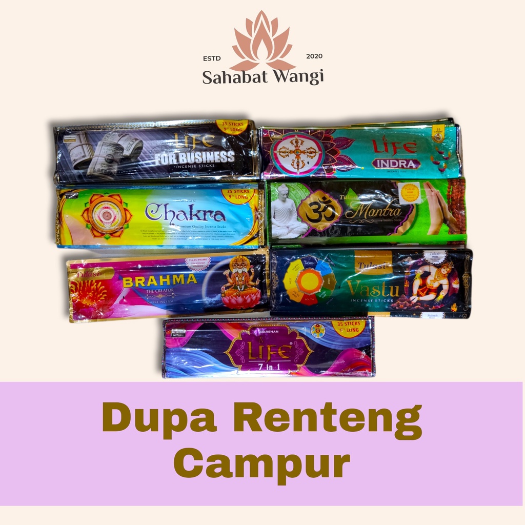 Dupa Hio Wangi India 35stick Renteng Campur III