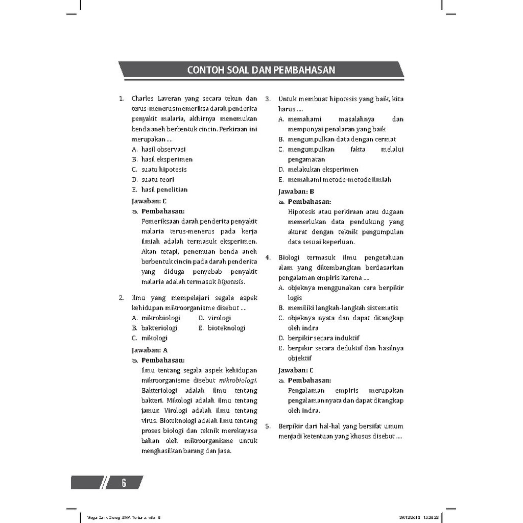 Soal Objektif Untuk Materi Virus