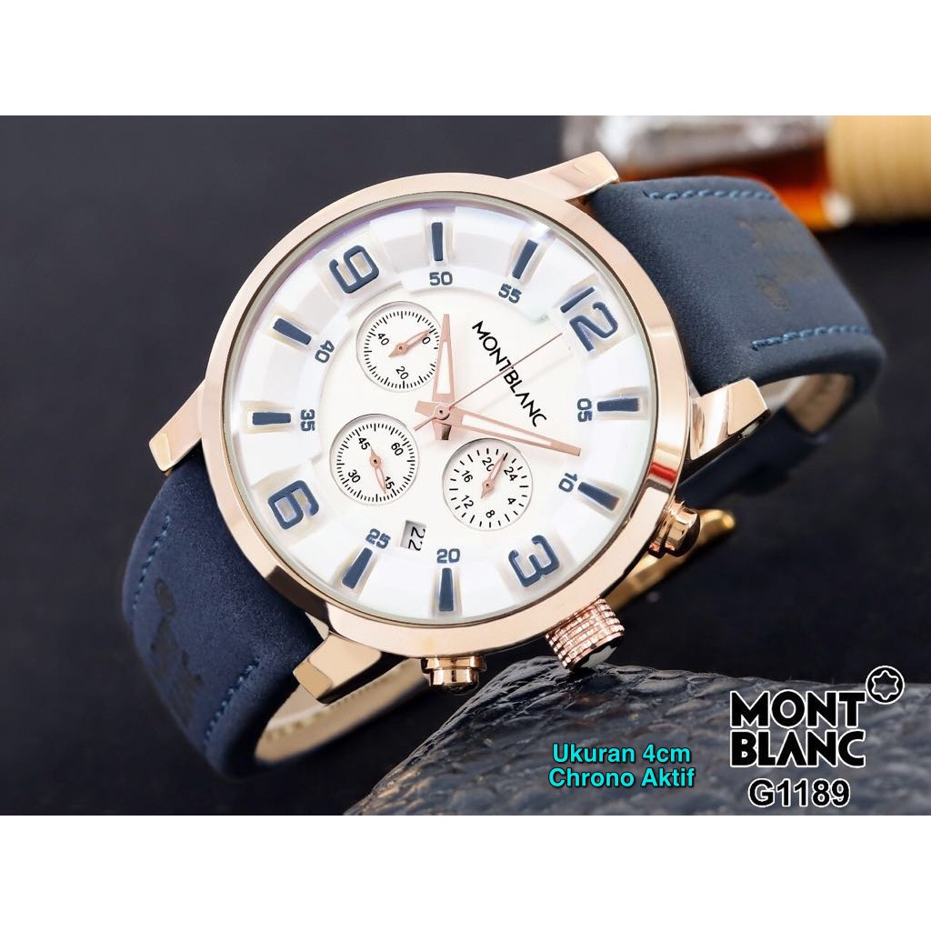 JAM TANGAN MONT BLANC JAM TANGAN COWOK PRIA MONTBLANC G1189