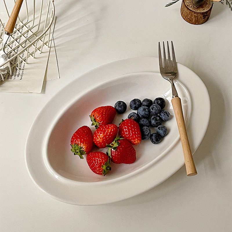 Jual EVA Oval White Porcelain Plate | Piring Oval Putih | TWBE | Shopee ...