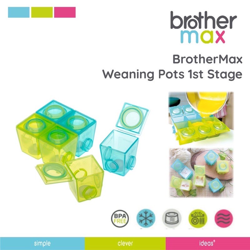 Brother Max 1st Stage Weaning Pots - Peralatan Mpasi