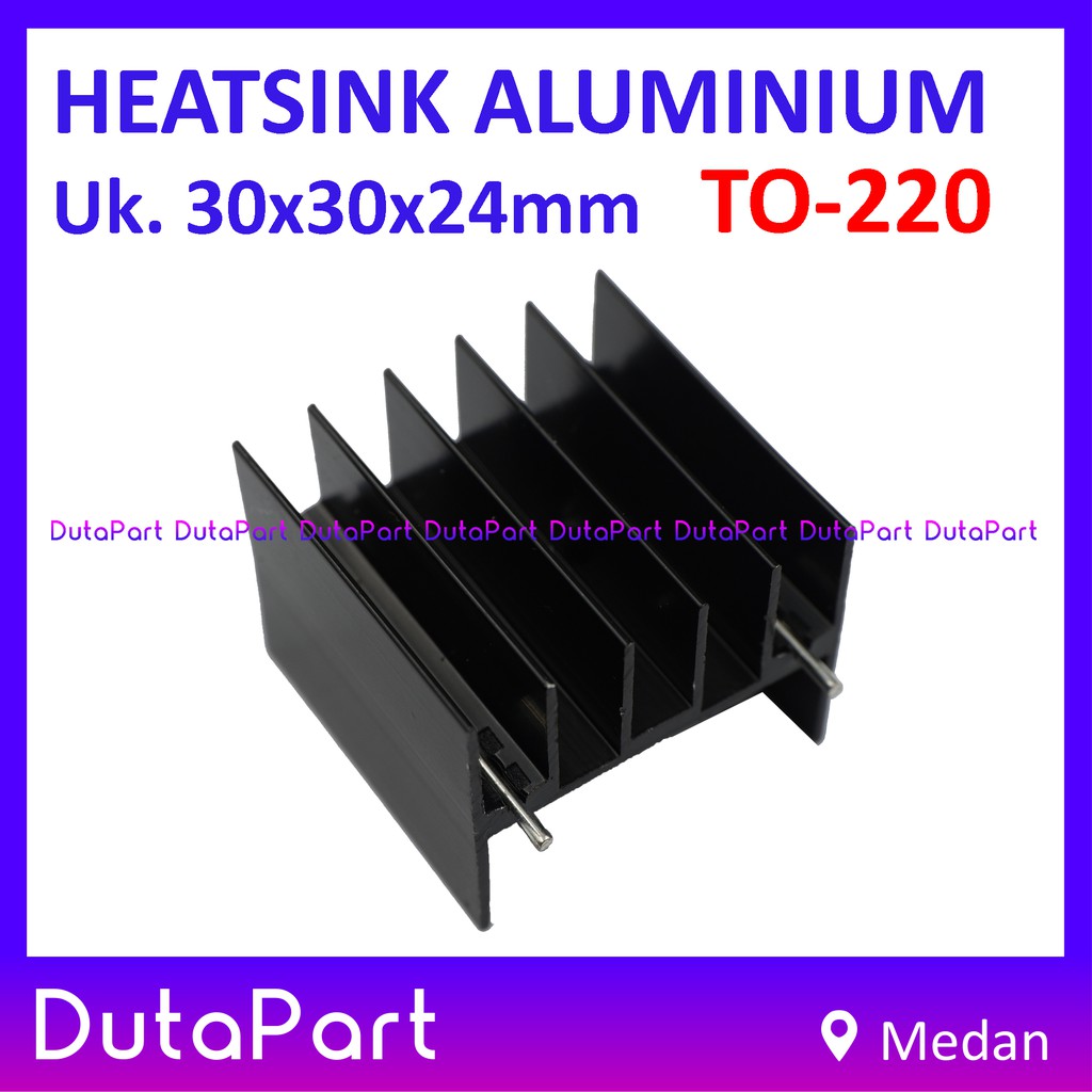 Heatsink Aluminium Pendingin 30x30x24mm TO-220 TO220 Heat Sink IC Transistor 7805