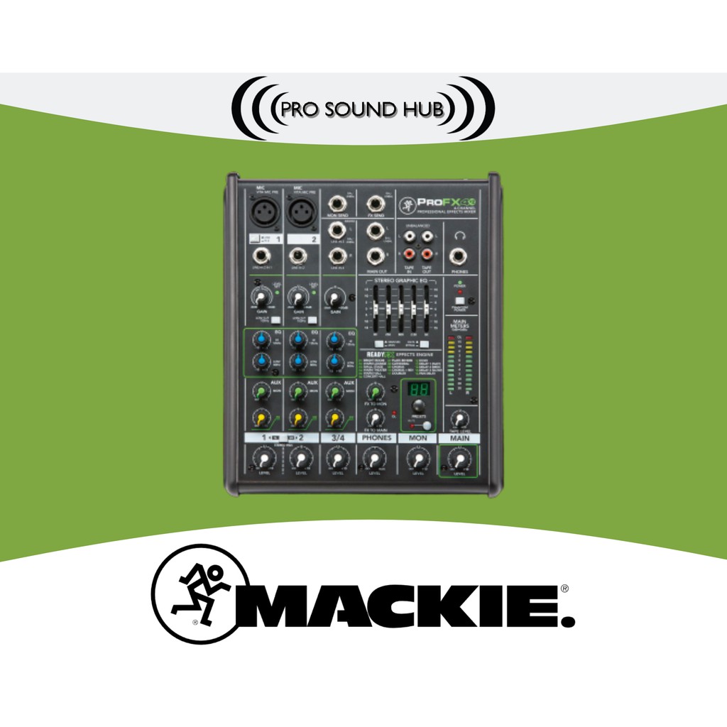 Mackie ProFX4v2 ProFX4 v2 Pro FX4 Mixer 2 Channel Mic 4 Input Original