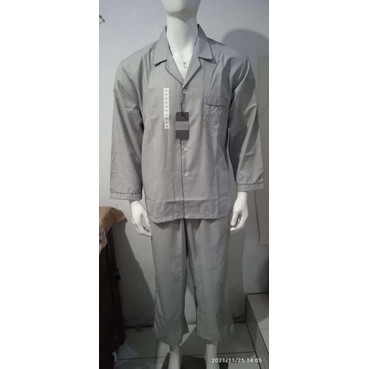 piyama katun pria dewasa lengan panjang la mirage