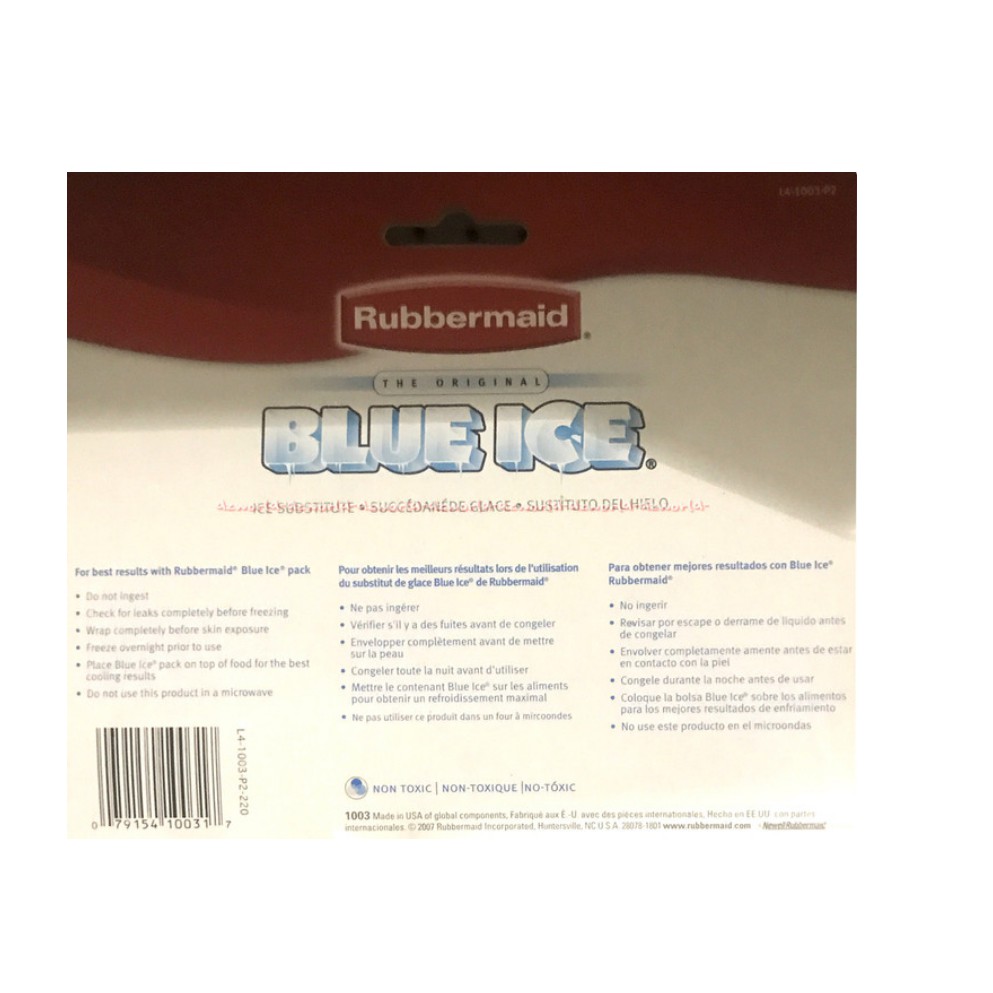 Rubbermaid Blue Ice Es Awet Pengganti Es Plastik Ruber Maid