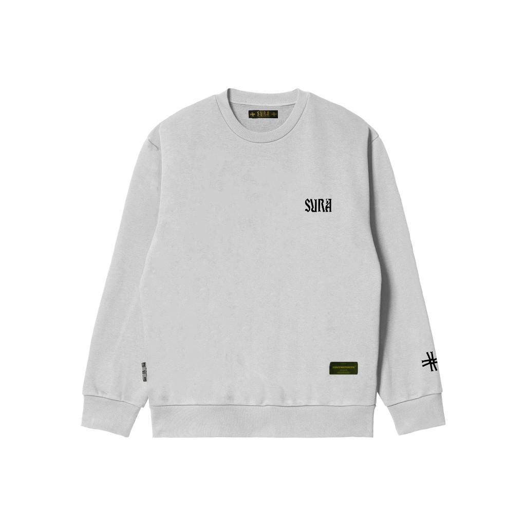 Sura Positiva - Sweater Crewneck (Primary Base) Abu abu Misty