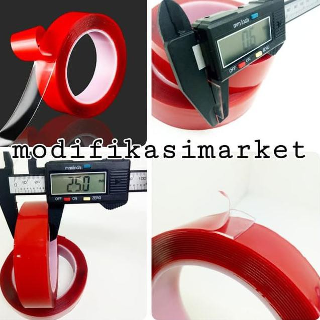 

Unikkk!!! DOUBLE TAPE PEREKAT 3M BENING TRANSPARAN VHB 25MM X 4.5 METER HIGH QUALITY ,.,